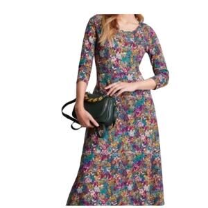 NWT Joules Elodie Midi Navy Ditzy Flower Dress Size‎ 10